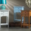 NATURAL WOODEN SIDE TABLE - Image 3