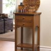 NATURAL WOODEN SIDE TABLE - Image 2