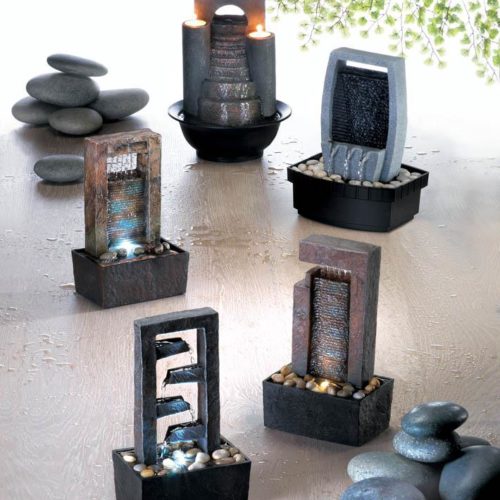 ETERNAL STEPS WATER FOUNTAIN, ZEN FOUNTAIN, LEVEL FLOWING FOUNTAIN, CASCADING WATER TABLETOP FOUNTAIN, CLASSIC WATER WALL TABLETOP-FOUNTAIN